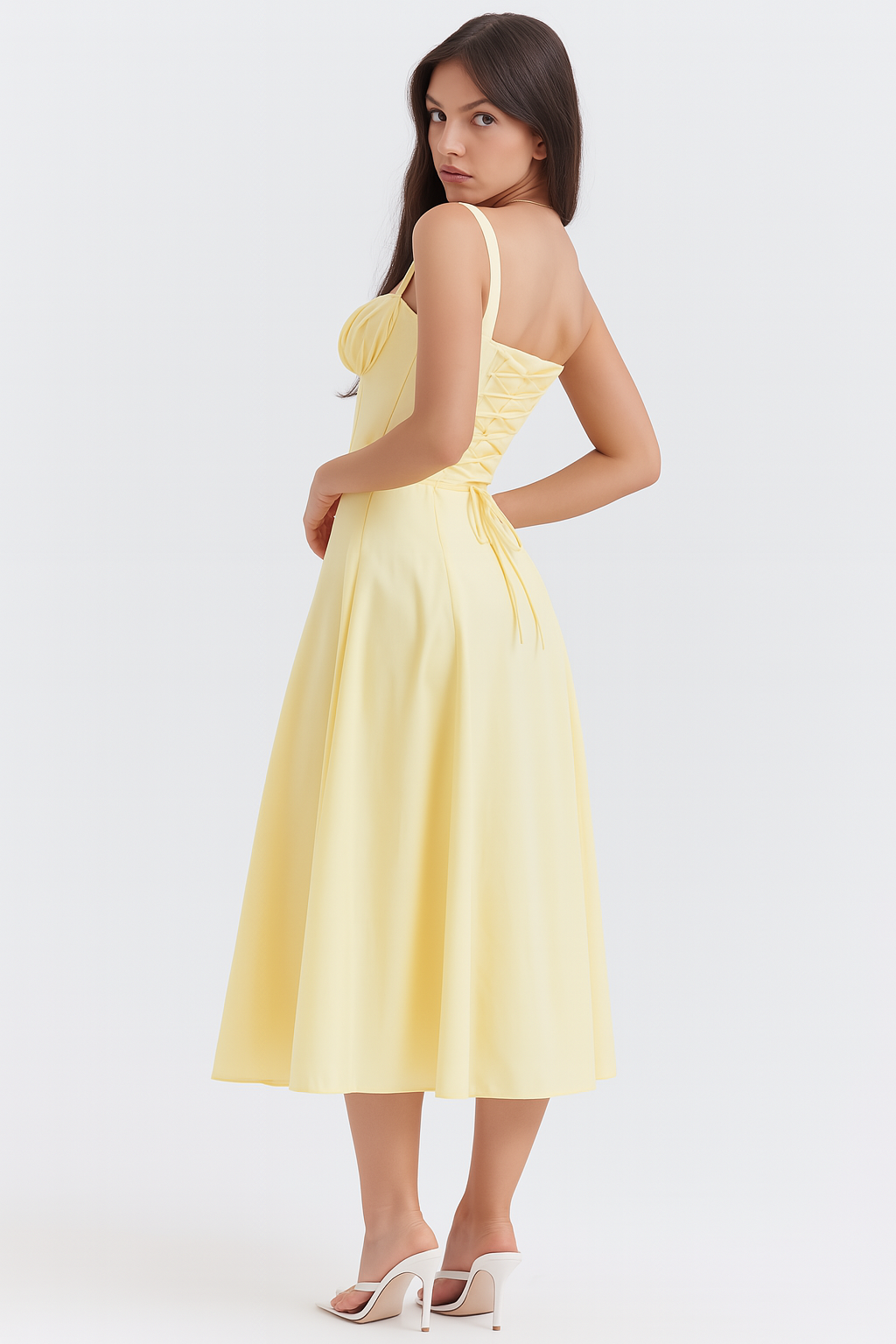Elva Corset Dress - Buttercup
