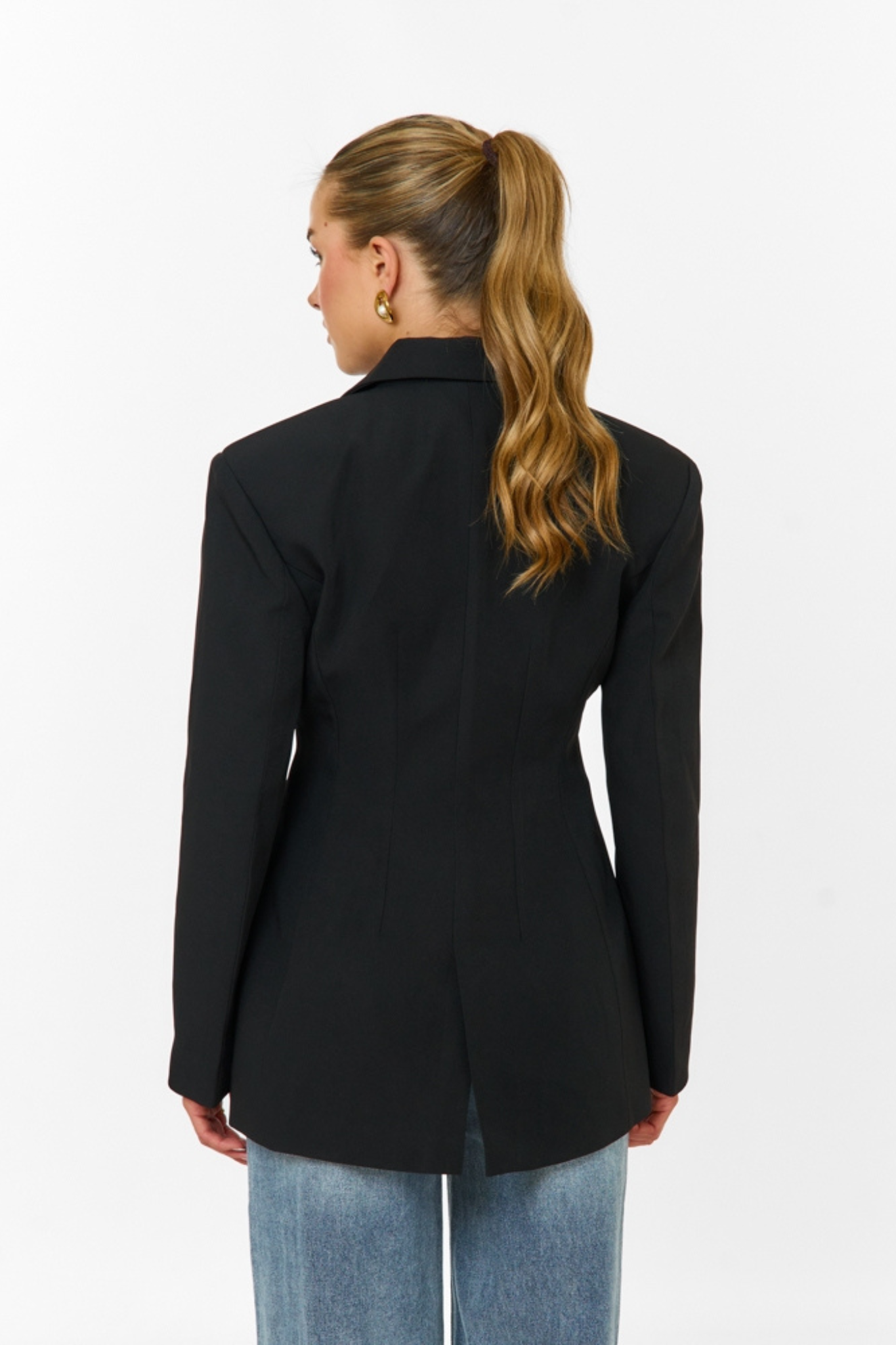 Divina Oversized Blazer - Noir MYCLOTHOS® - MYCLOTHOS®